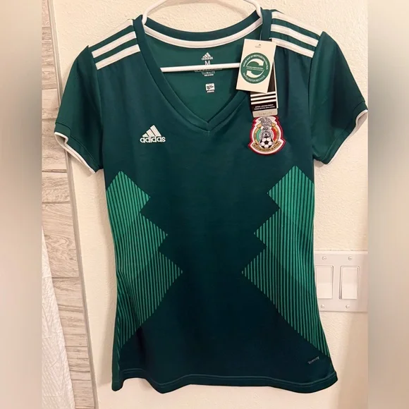 Adidas Women's Dark Green Mexico National Team Soccer Jersey - NWT - Picture 1 of 6